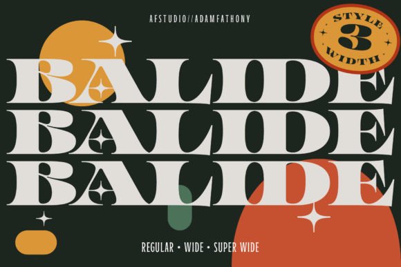 Balide: A Retro-Style Serif Font for Timeless Design