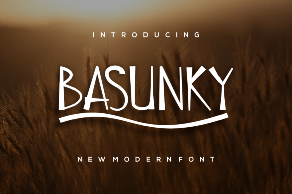 Basunky: A Unique Display Font for Modern Design