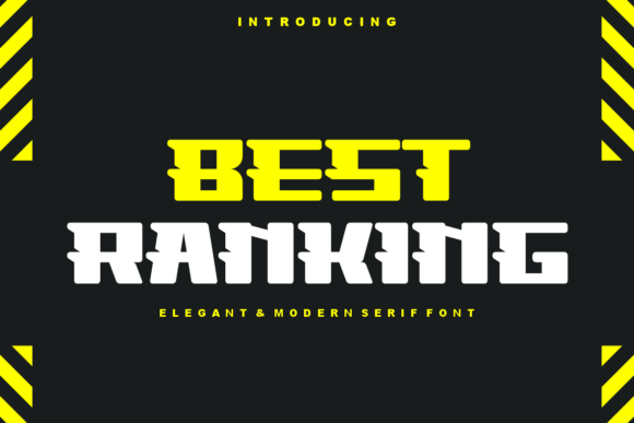 Best Ranking: A Modern Display Font for Your Projects