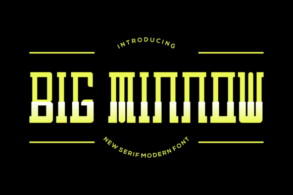 Big Minnow: A Bold and Unique Display Font for Creative Projects