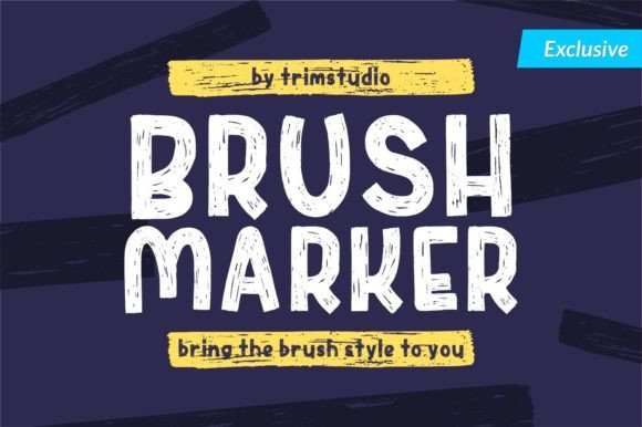Brush Marker: A Modern Brush Display Font That Elevates Your Design Work