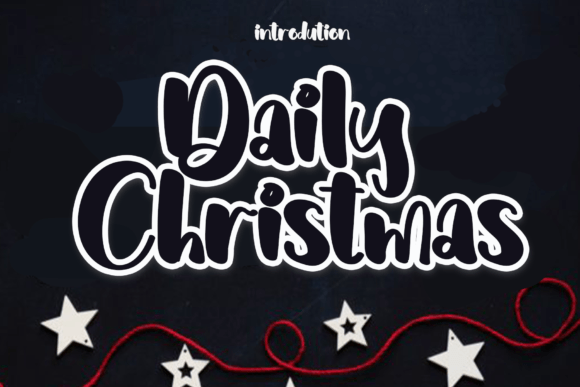 Daily Christmas: A Stylish Font for Creative Projects