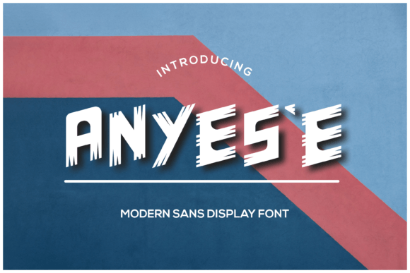 Discover Anyese: A Modern and Quirky Display Font for Creative Design