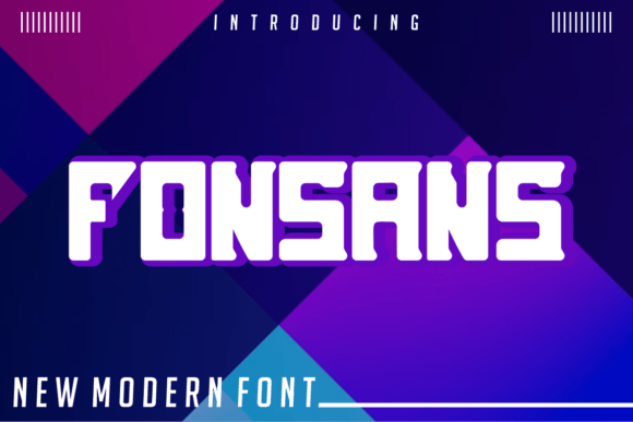 Fonsans: A Modern Display Font for Creative Expression