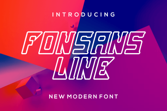 Fonsans Line: A Modern Display Font