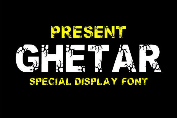 Ghetar: The Cracked Font That Embodies Strength and Creativity