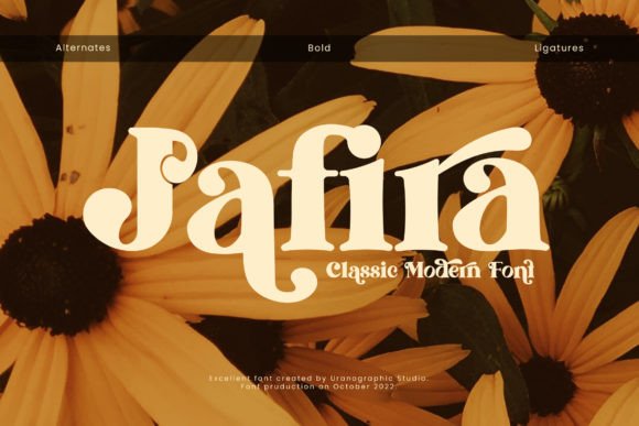 Jafira: A Stylish Display Font for Creative Projects