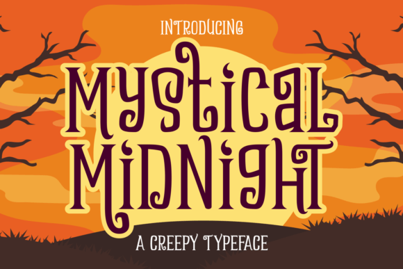 Mystical Midnight: A Spooky Typeface for Halloween Designs