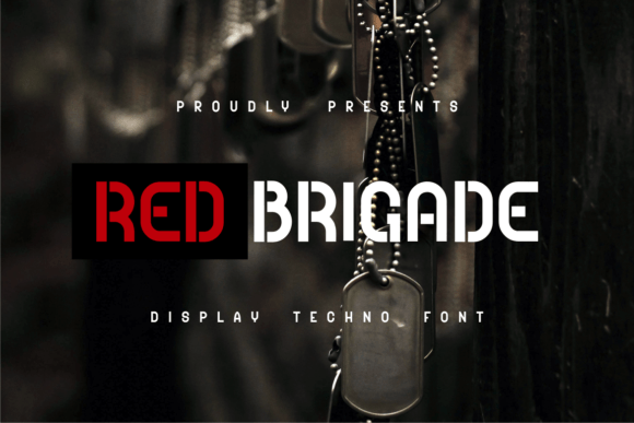 Red Brigade: A Bold Font for Military-Themed Design Projects