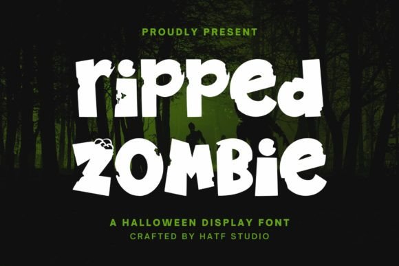 Ripped Zombie Font: A Spooky and Fun Display Typeface