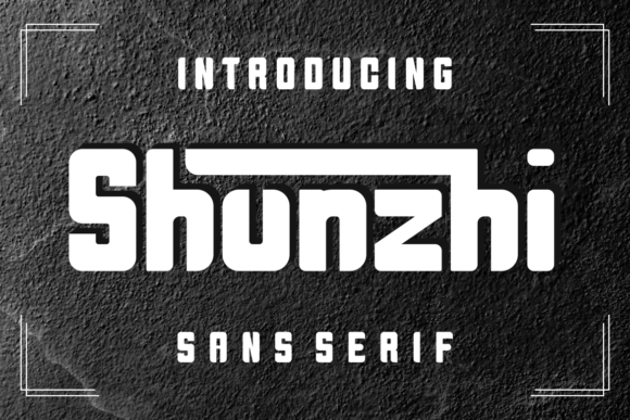 Shunzhi: Bold and Modern Font for Creative Excellence