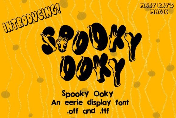 Spooky Ooky: The Eerie, Fun Halloween Display Font