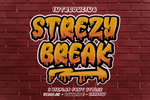 Strezy Break: Urban Style Font